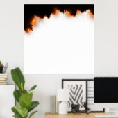 Hintergrundvorlagenbereich zum Brennen von Papier Poster (Heimbüro)