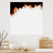Hintergrundvorlagenbereich zum Brennen von Papier Poster (Küche)