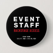 Hintergrundzugriff für Veranstaltungspersonal Button (Vorderseite)