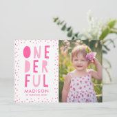 hinterhältig | Foto Einladung zum ersten Geburtsta (Stehend Vorderseite)