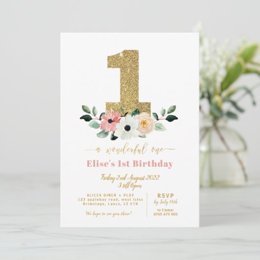 hinterhältig | Wunderbar | Einladung zum ersten Ge (Stehend Vorderseite)