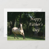 Hinterhaupferd Vatertag Postkarte (Vorne/Hinten)