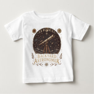 Hinterhof-Astronamer Lustige Astronomie Weltraumli Baby T-shirt