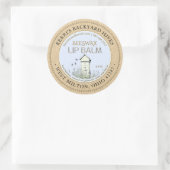 Hinterhof Bienenwachs Lip Balm Mini Label Kraft Runder Aufkleber (Tasche)