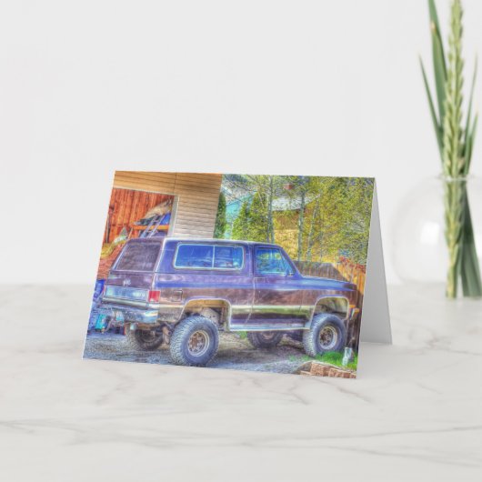 Hinterhof Blazin - Grußkarte Karte (Vorderseite)