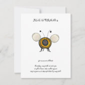 Hinterhof-Buggyen · Lächelnde Biene Einladung (Vorderseite)