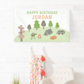 Hinterhof Camping Geburtstag unter den Sternen Auß Banner (Insitu)