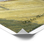 Hinterhof, Greenwich Village, John Sloan Poster (Ecke)