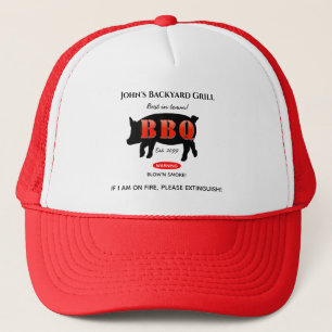 Hinterhof-Grillmeister Grillen BBQ Koch Truckerkappe