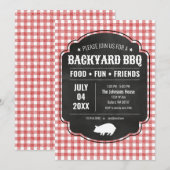 Hinterhof-Grillparty-Einladung Einladung (Vorne/Hinten)