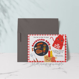 Hinterhof-Grillparty-Einladung Einladung