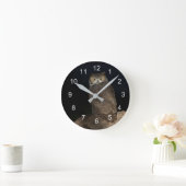 Hinterhof Großes Hornhahn Runde Wanduhr (Zuhause)