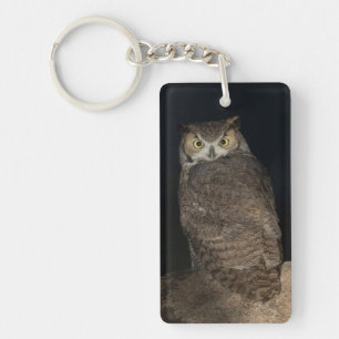 Hinterhof Großes Hornhahn Schlüsselanhänger