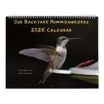 Hinterhof Hummingbirds 11" x 14,25" Kalender