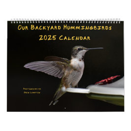 Hinterhof Hummingbirds 11" x 14,25" Kalender