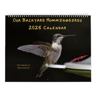 Hinterhof Hummingbirds 11" x 14,25" Kalender