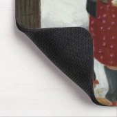 Hinterhof im Winter Mousepad (Ecke)