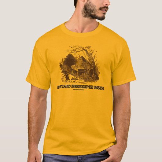 Hinterhof-Imker-Innere (Bienenstock im Garten) T-Shirt (Vorderseite)