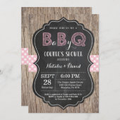 Hinterhof-Mädchen des GRILLEN Einladung (Vorne/Hinten)