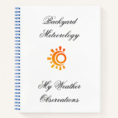 Hinterhof-Meteorologie-Journal Notizblock (Vorderseite)