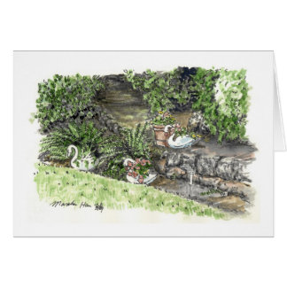 Hinterhof mit Gans plantes