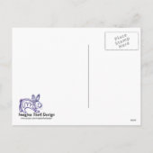 Hinterhof Osterhase Postkarte (Rückseite)