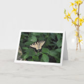 Hinterhof-Schmetterling Karte (Gelbe Blume)