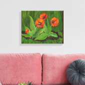 Hinterhof Tulips gepackte Leinwand (Insitu (Wohnzimmer))