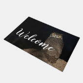 Hinterhof-Virginia-Uhu Fußmatte (Schrägansicht)