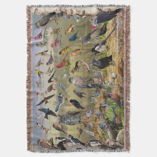 Hinterhof-Vögel der Minnesota-Wurfs-Decke Decke (Vorderseite Vertikal)