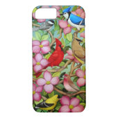 Hinterhof-Vögel in Hartriegel-Baum iPhone Fall Case-Mate iPhone Hülle (Rückseite)