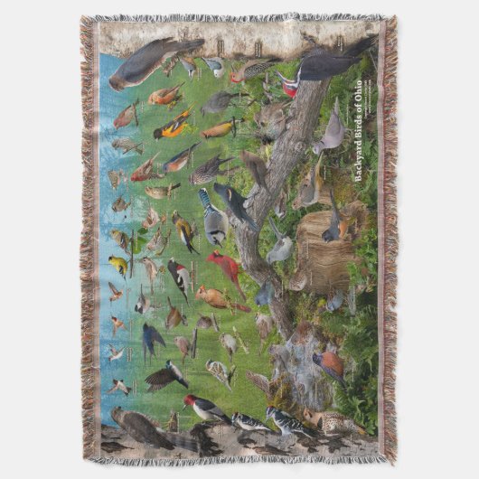 Hinterhof-Vögel von Ohio Decke (Vorderseite Vertikal)