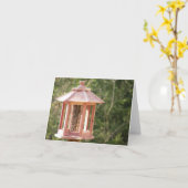 Hinterhof-Vogel-Zufuhr-Anmerkungs-Karte Karte (Gelbe Blume)