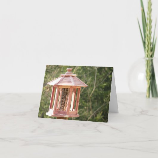 Hinterhof-Vogel-Zufuhr-Anmerkungs-Karte Karte (Vorderseite)