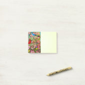 Hinterhof-wilde Vögel auf Post-it Klebezettel (Auf Schreibtisch)