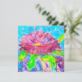 Hinterhofblumen Postkarte (Stehend Vorderseite)