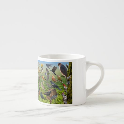 Hinterhofvögel im Westen Espressotasse (Rechts)