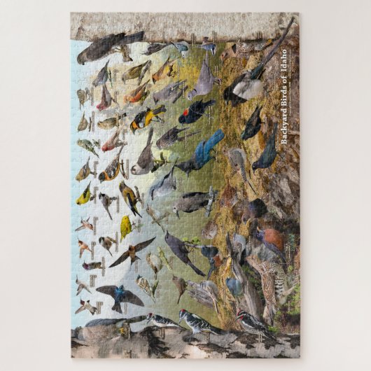 Hinterhofvögel in Idaho Puzzle (Vertikal)