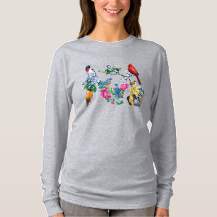 Hinterhofvögel Langes Shirt