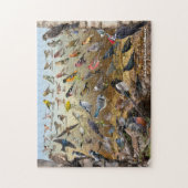 Hinterhofvögel von Alberta Puzzle (Vertikal)