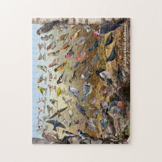 Hinterhofvögel von Alberta Puzzle (Vertikal)