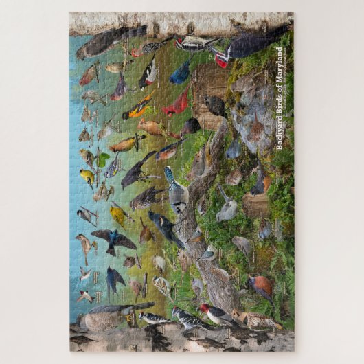 Hinterhofvögel von Maryland Puzzle (Vertikal)