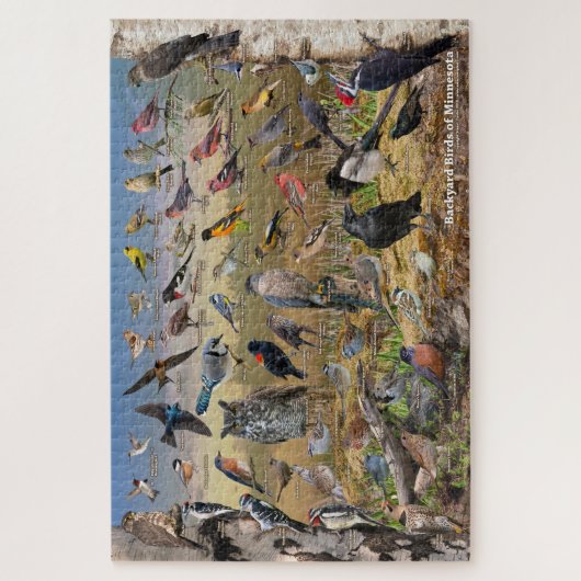 Hinterhofvögel von Minnesota Puzzle (Vertikal)