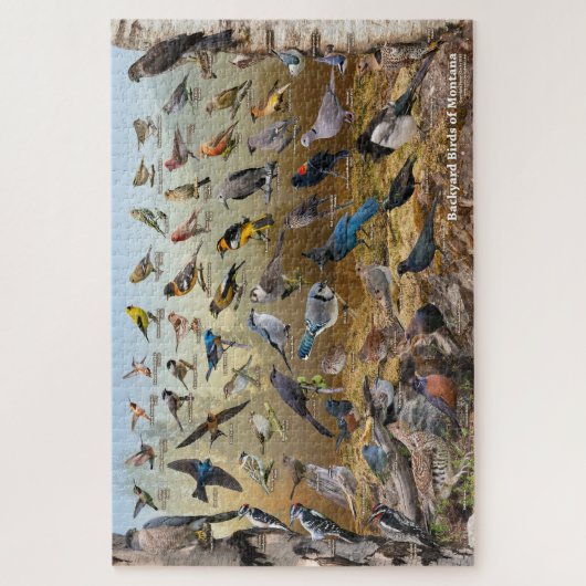 Hinterhofvögel von Montana Puzzle (Vertikal)