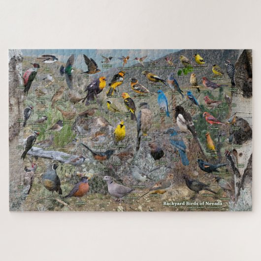 Hinterhofvögel von Nevada Puzzle (Horizontal)