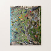 Hinterhofvögel von North Carolina Puzzle (Vertikal)