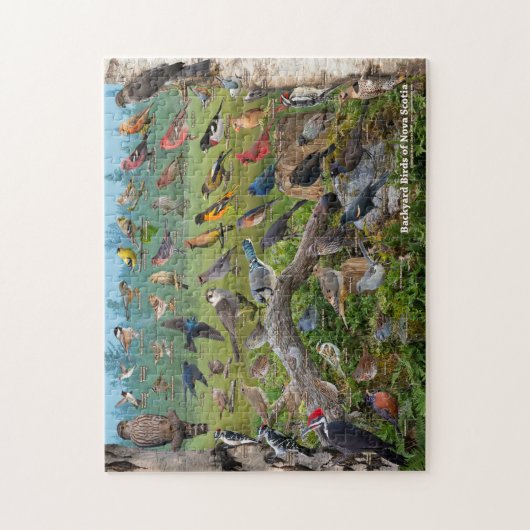 Hinterhofvögel von Nova Scotia Puzzle (Vertikal)