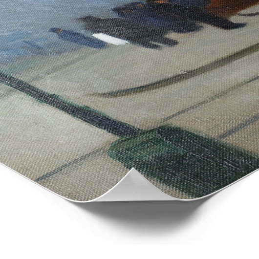 Hinterkopf-Kunst Poster (Ecke)