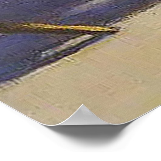 Hinterkopf-Kunst Poster (Ecke)