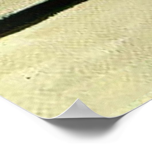 Hinterkopf-Kunst Poster (Ecke)